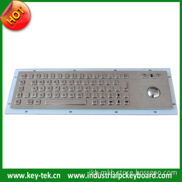 IP65 Dynamic Long Stroke Vandal Proof Metal Keyboard
